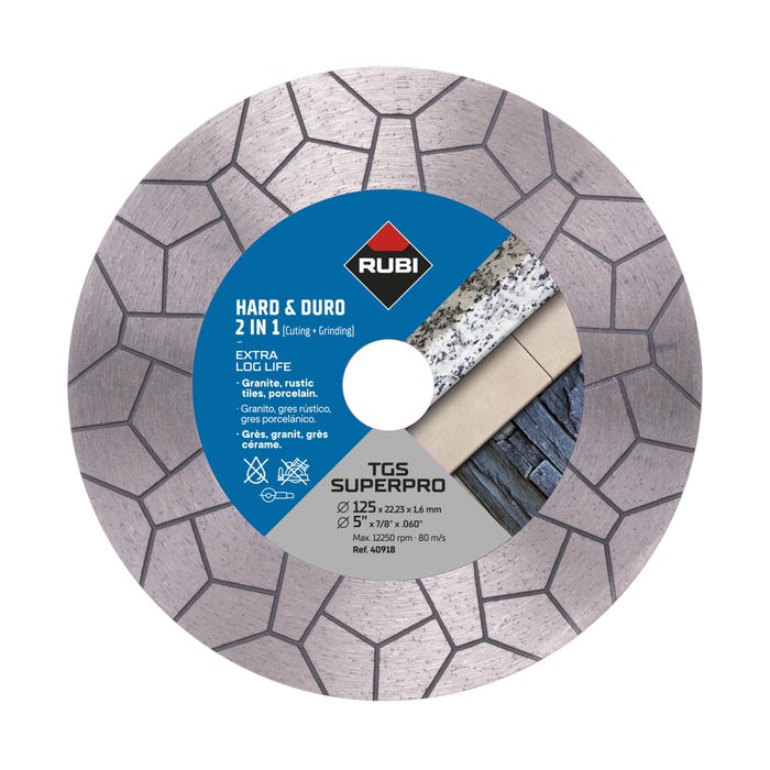 Tarcza diamentowa pełna 125x22,2 mm TGS 125 SUPERPRO