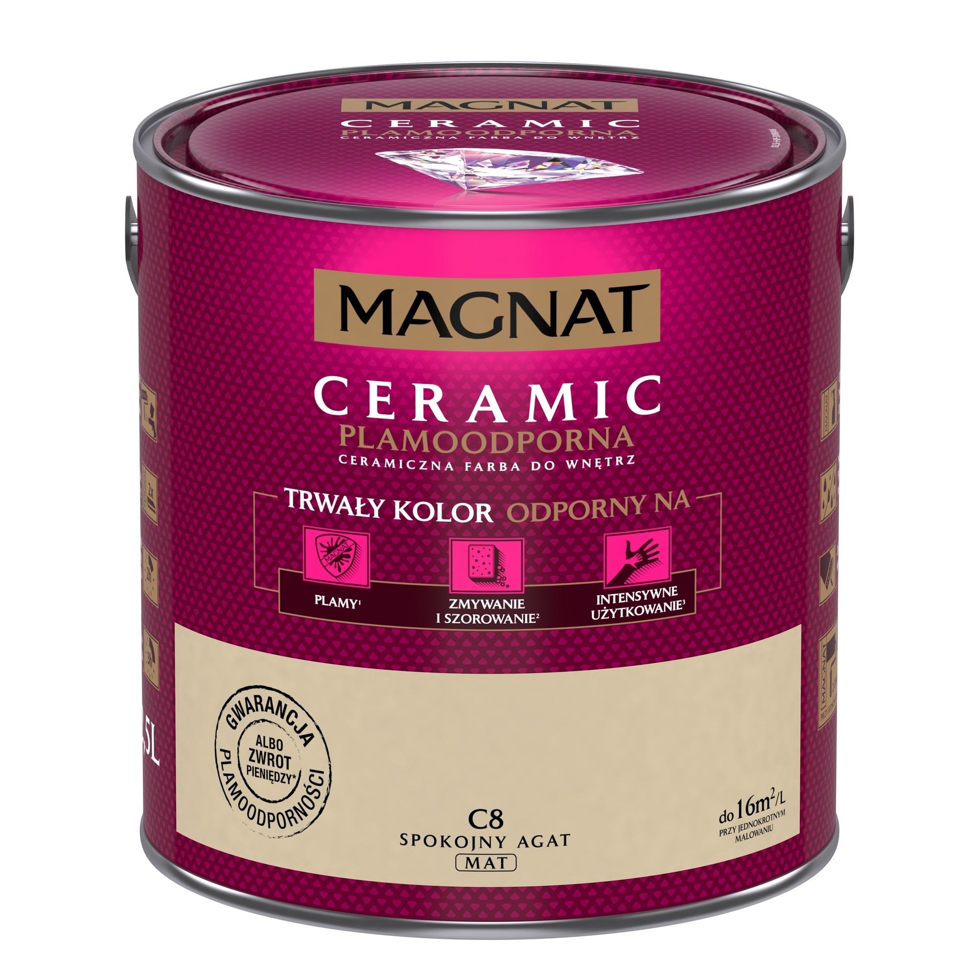 Farba Magnat Ceramic Spokojny Agat 2 5l Bricoman pl Farba Magnat Ceramic Spokojny Agat 2 5l Bricoman pl