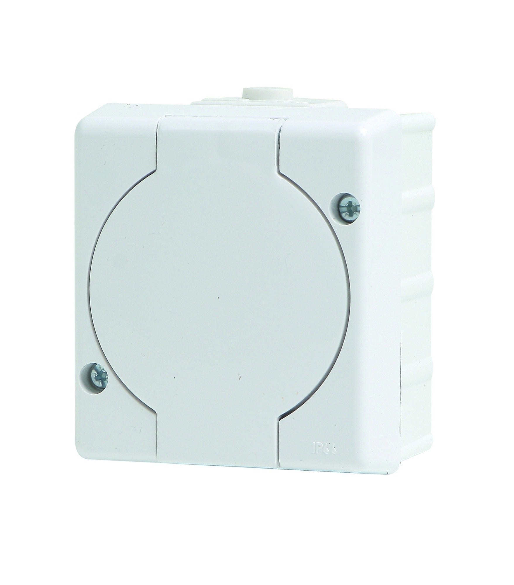 Karlik Senior biały gniazdo pojedyncze z uziemieniem IP44 0