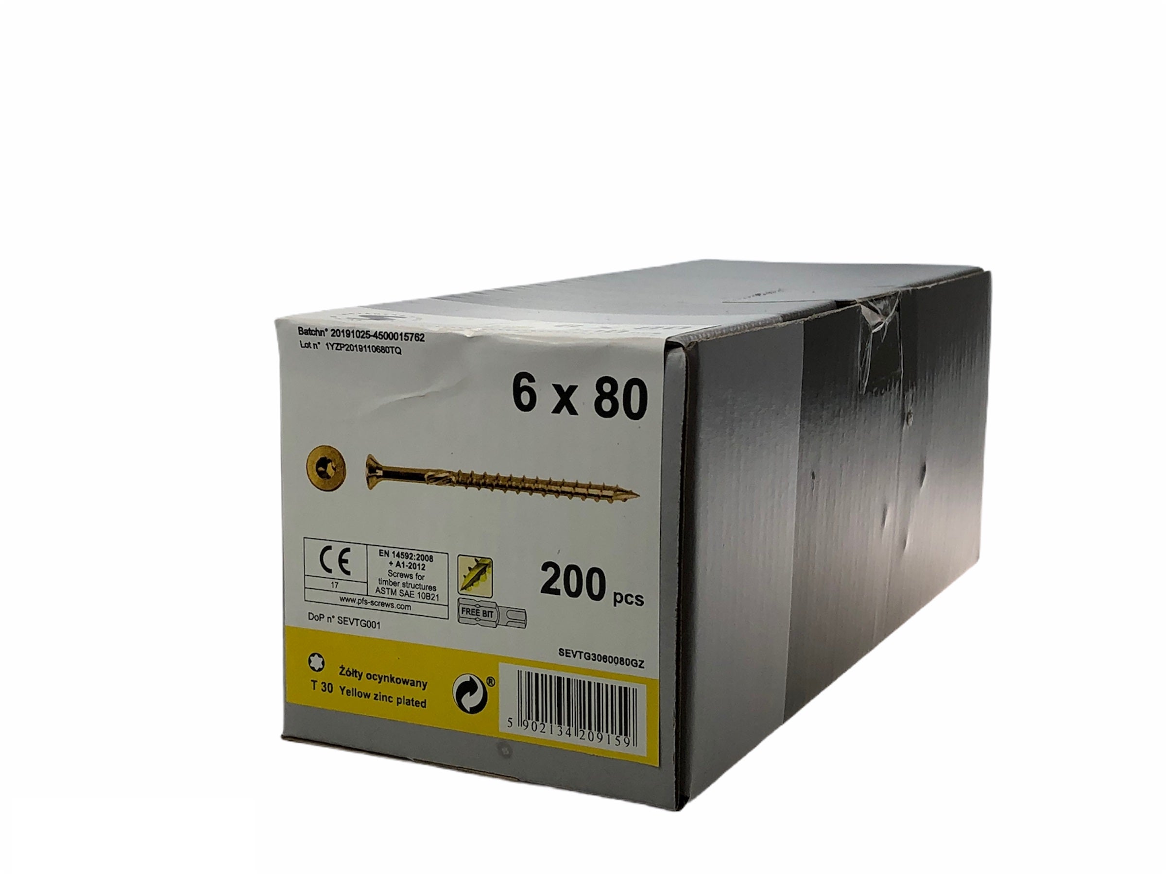 Wkręt konstrukcyjny 6.0x80 mm (200  szt.) 1