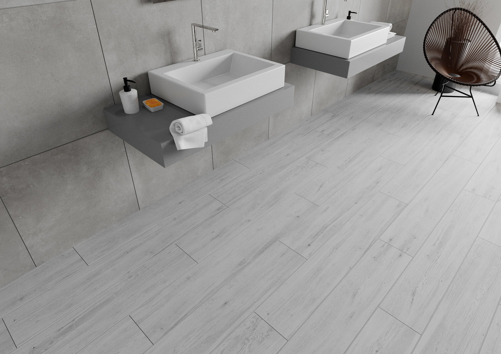 Gres szkliwiony Epica Gris 20x120 cm 1.16 m2 1