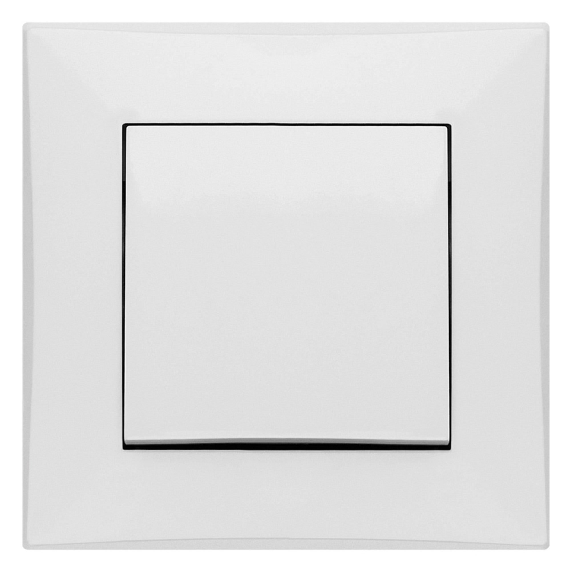 Elektroplast Lorente biały łącznik pojedynczy z ramką 1