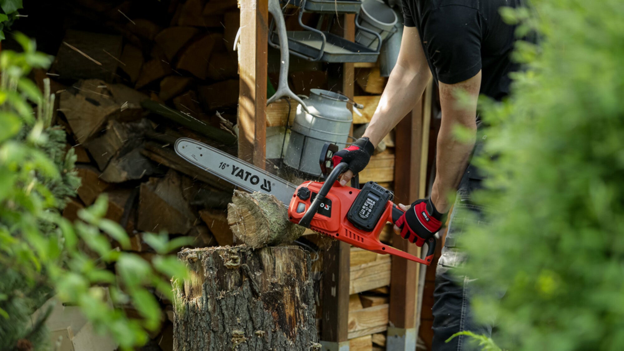 Pilarka łańcuchowa 2x18V YT-828132 Yato / bez aku 3