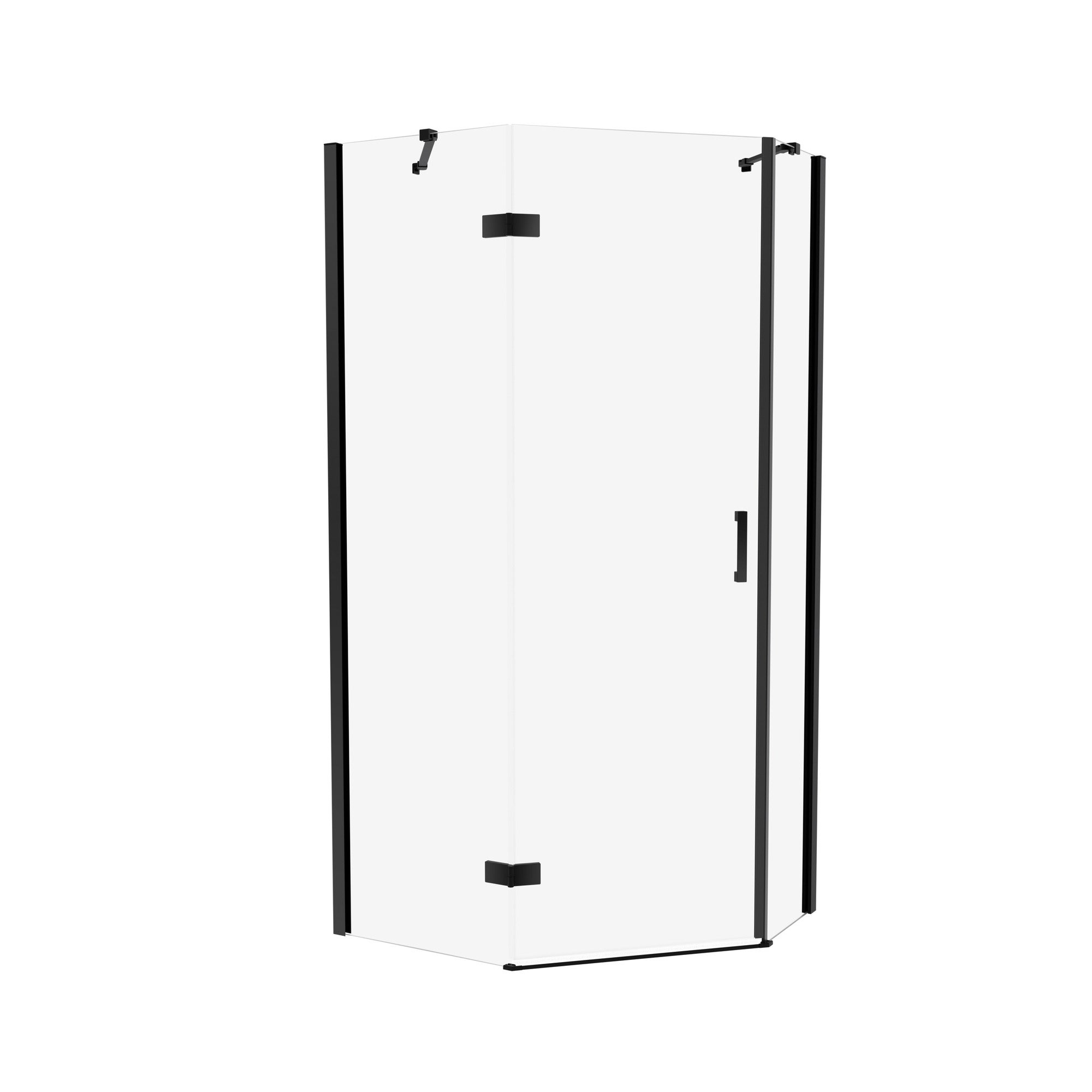Kabina prysznicowa Kabri Primera Black lewa 100x80 cm