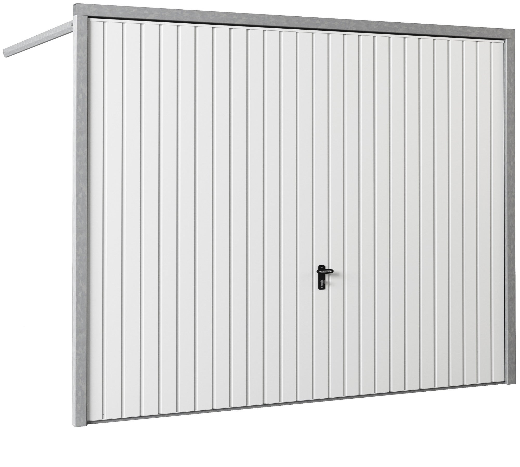 Brama uchylna ręczna RAL 9016 2600X2175 cm 2