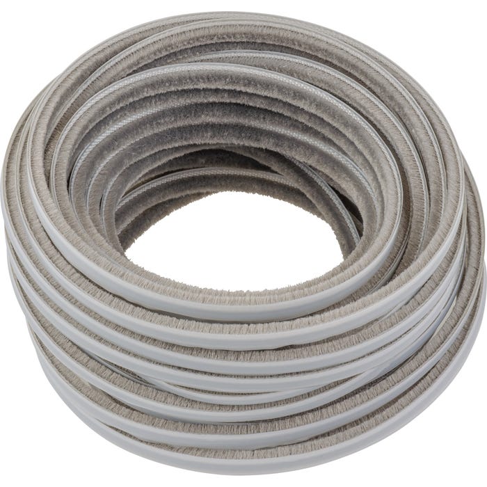 Szczotka przeciwkurzowa niska 4,8x4mm 11mb samoprzylepna szara