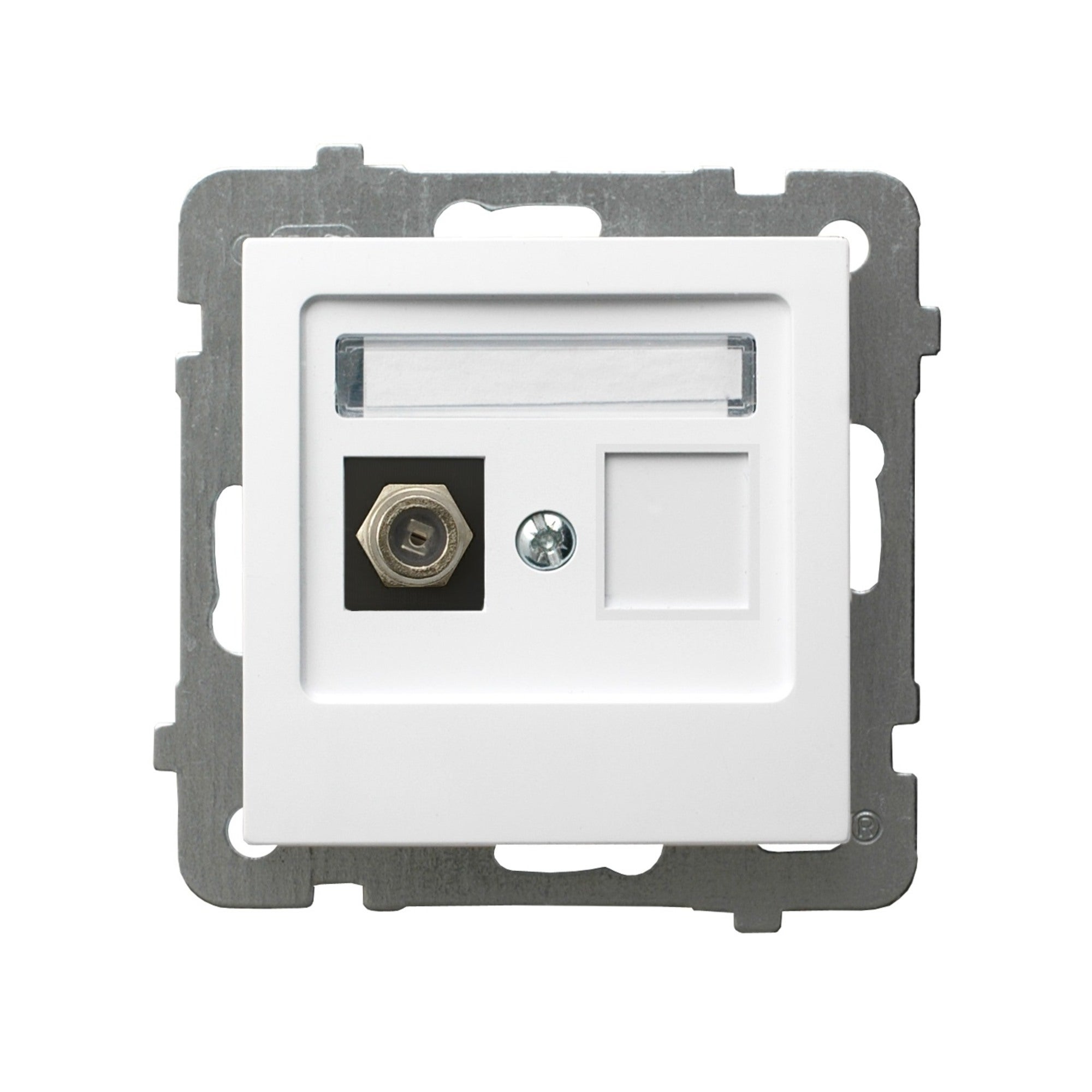 Ospel As biały gniazdo antenowe typu F 1