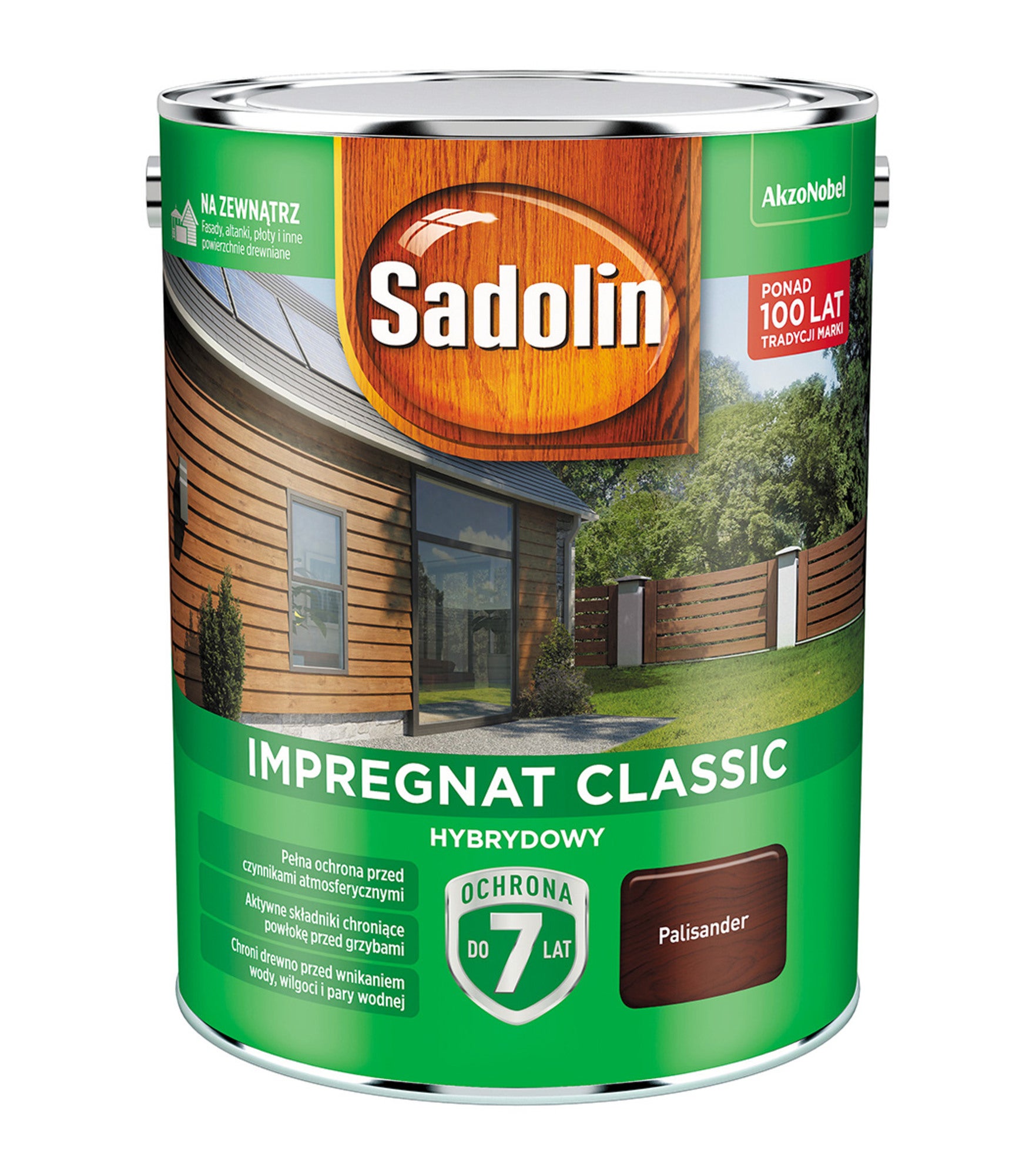 Impregnat hybrydowy Sadolin Classic palisander 4,5l 1