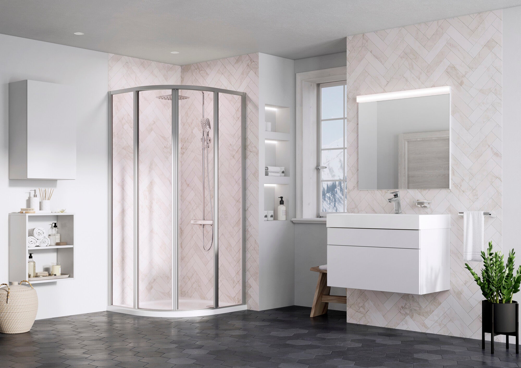 Kabina prysznicowa Ravak Supernova 3114OU02Z1 80x80 cm 1