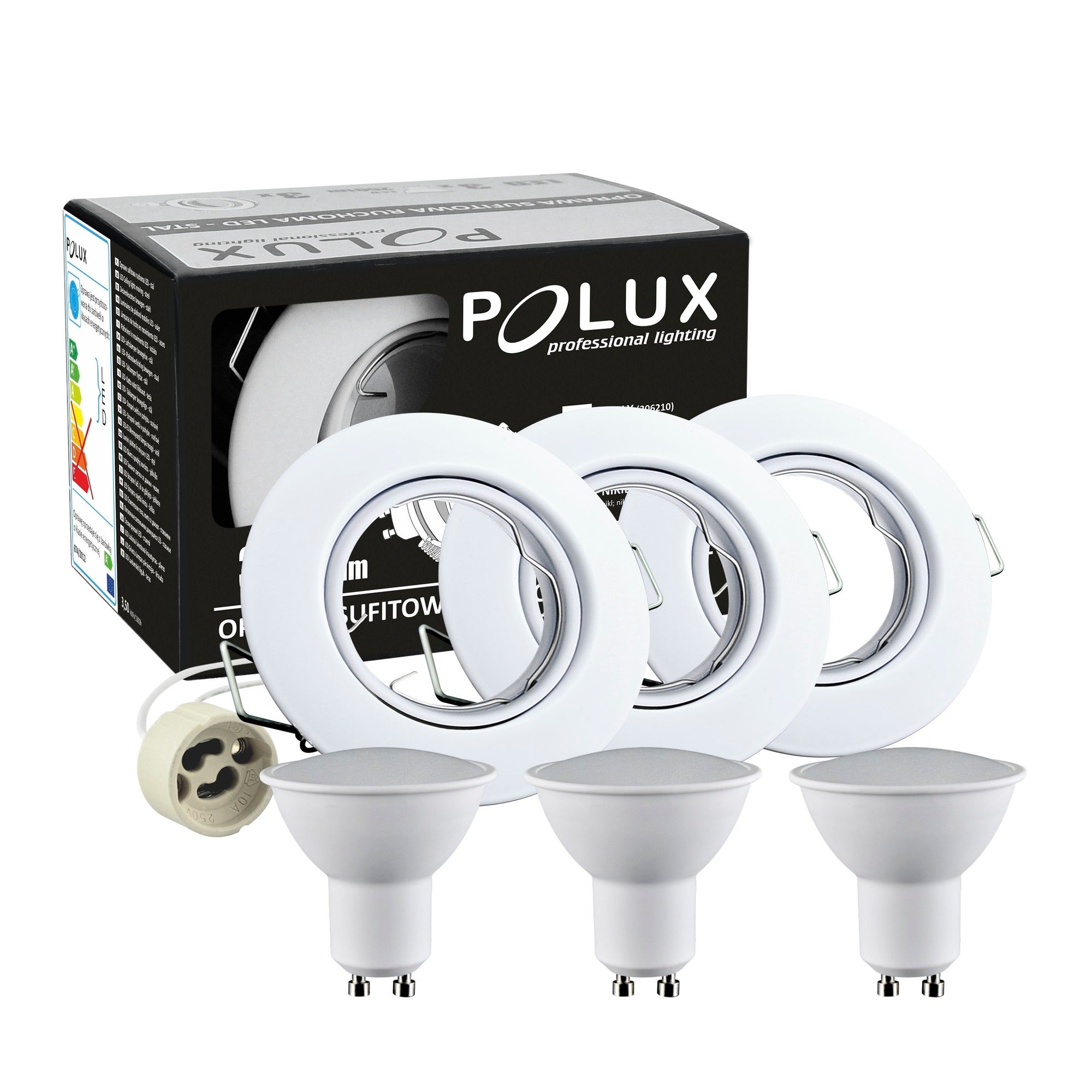 3x Oczko podtynkowe ruchome Olin LED GU10 250 lm białe 2