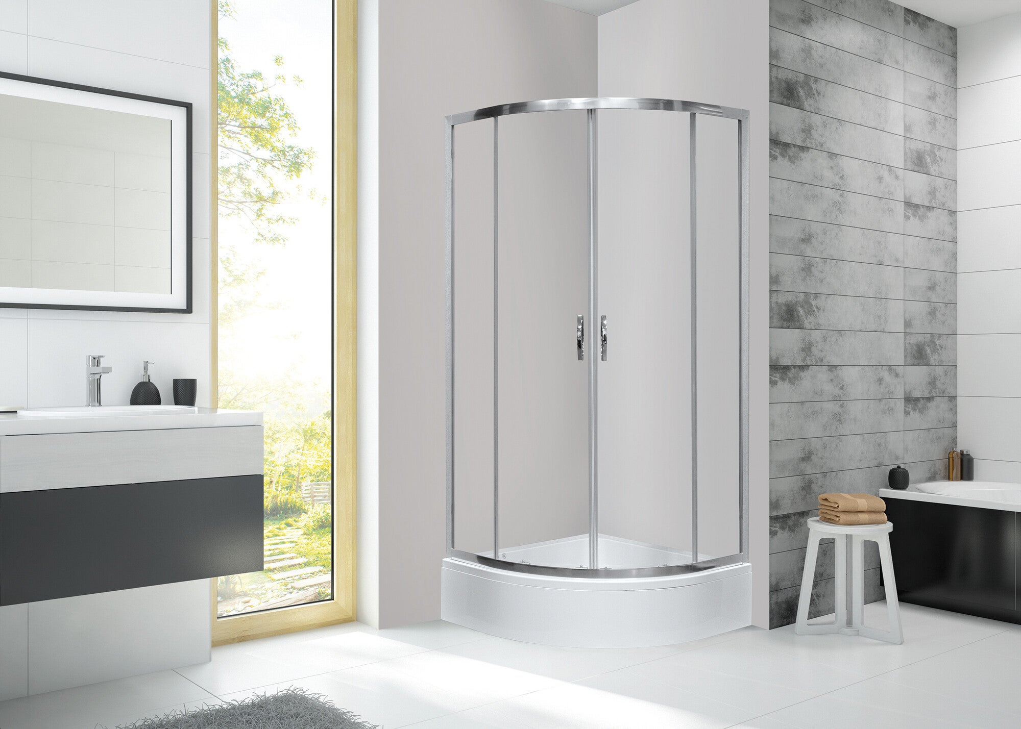 Kabina prysznicowa Sanplast Basic 80x80 cm 1