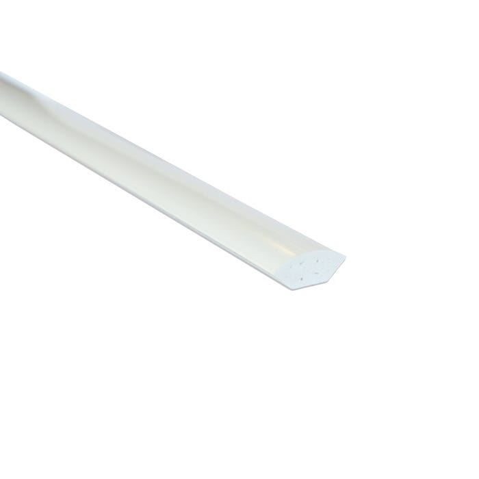 Ćwierćwałek PCV biały 18x18x2500 mm