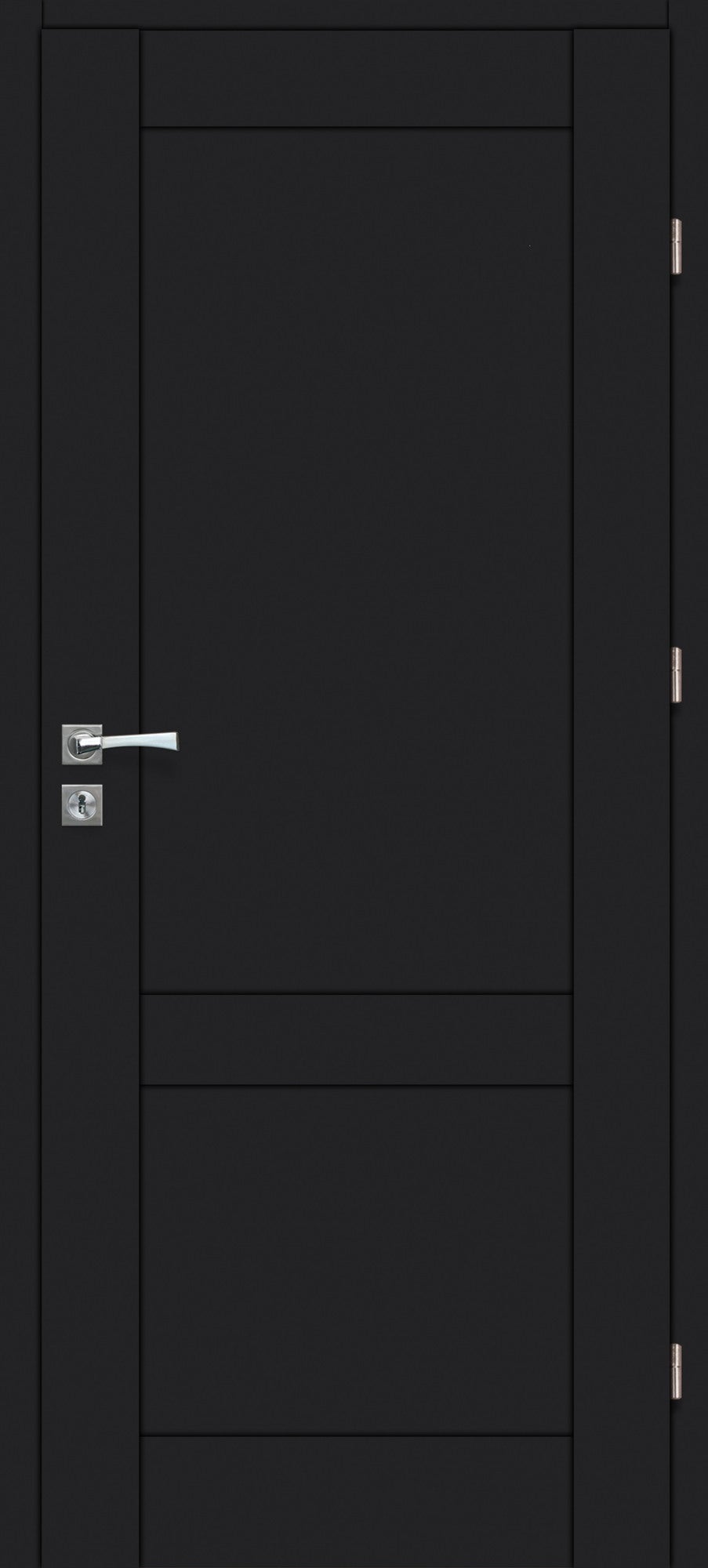 Skrzydło pokojowe Rumba 70 prawe czarny mat