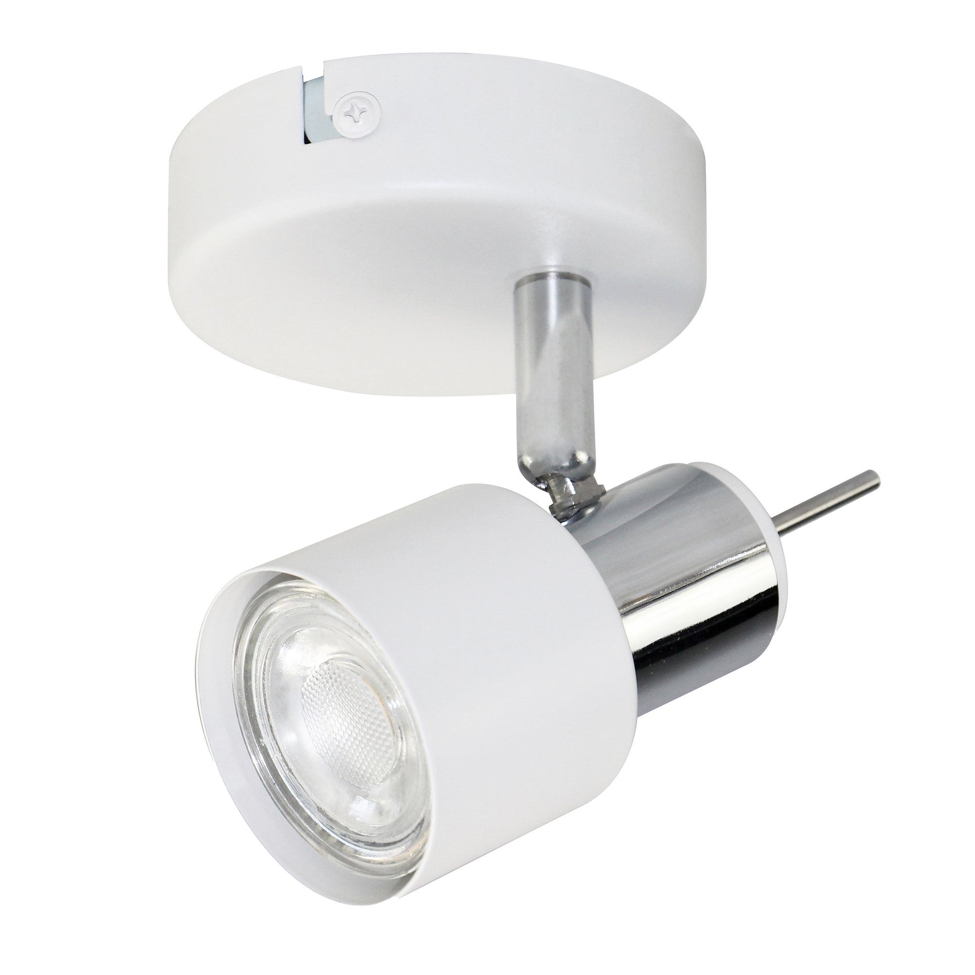 Lampa ścienno-sufitowa STERNA 1xGU10 kolor biały, kinkiet, obrotowy