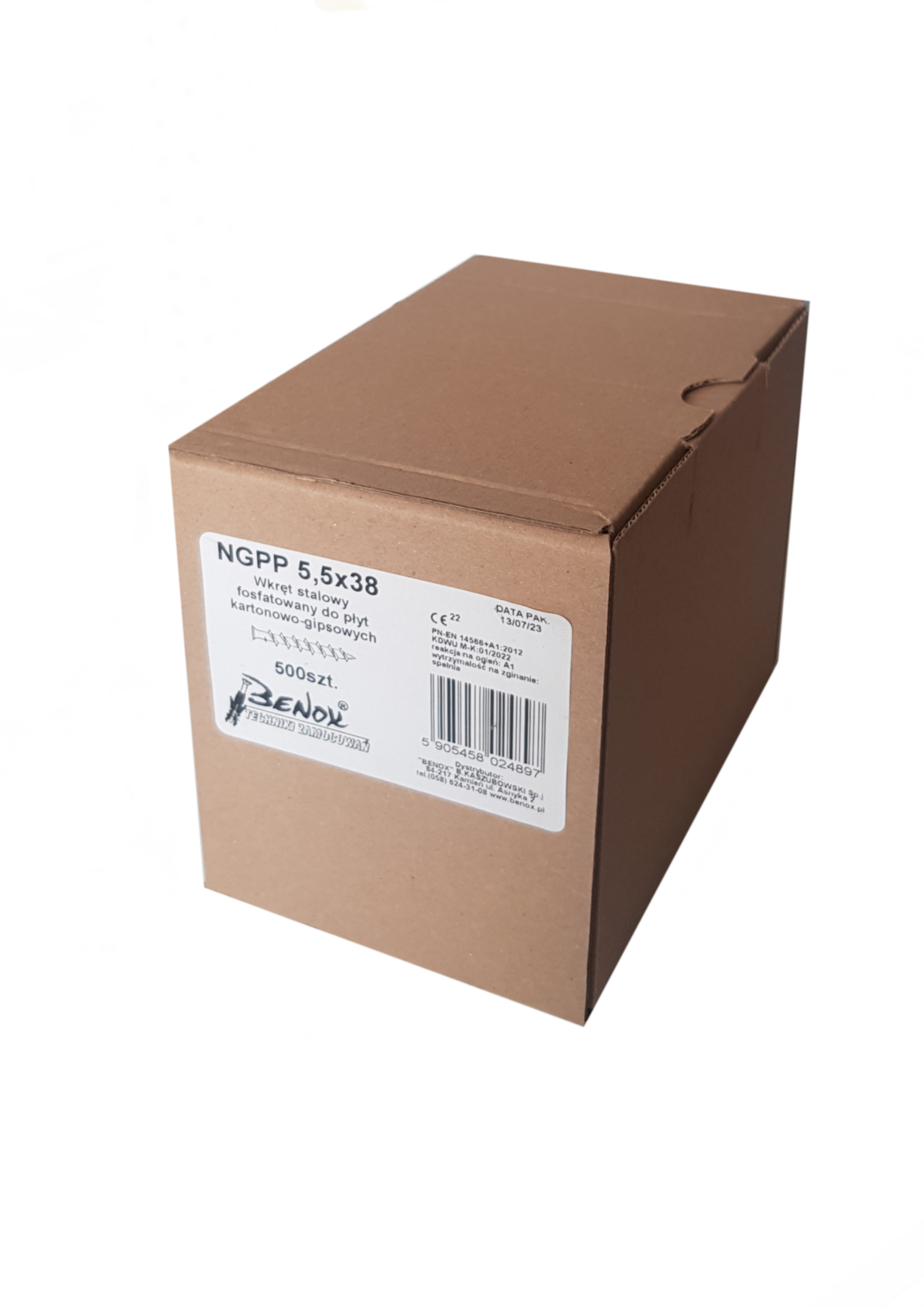 Wkręty fosfatowane do płyt karton-gips 5.5x38 mm 1