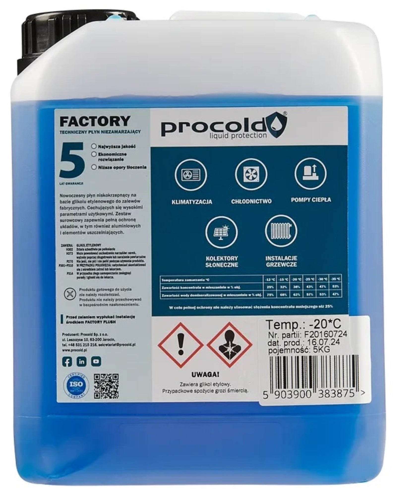 Płyn do grzejników PROCOLD GLIKOL