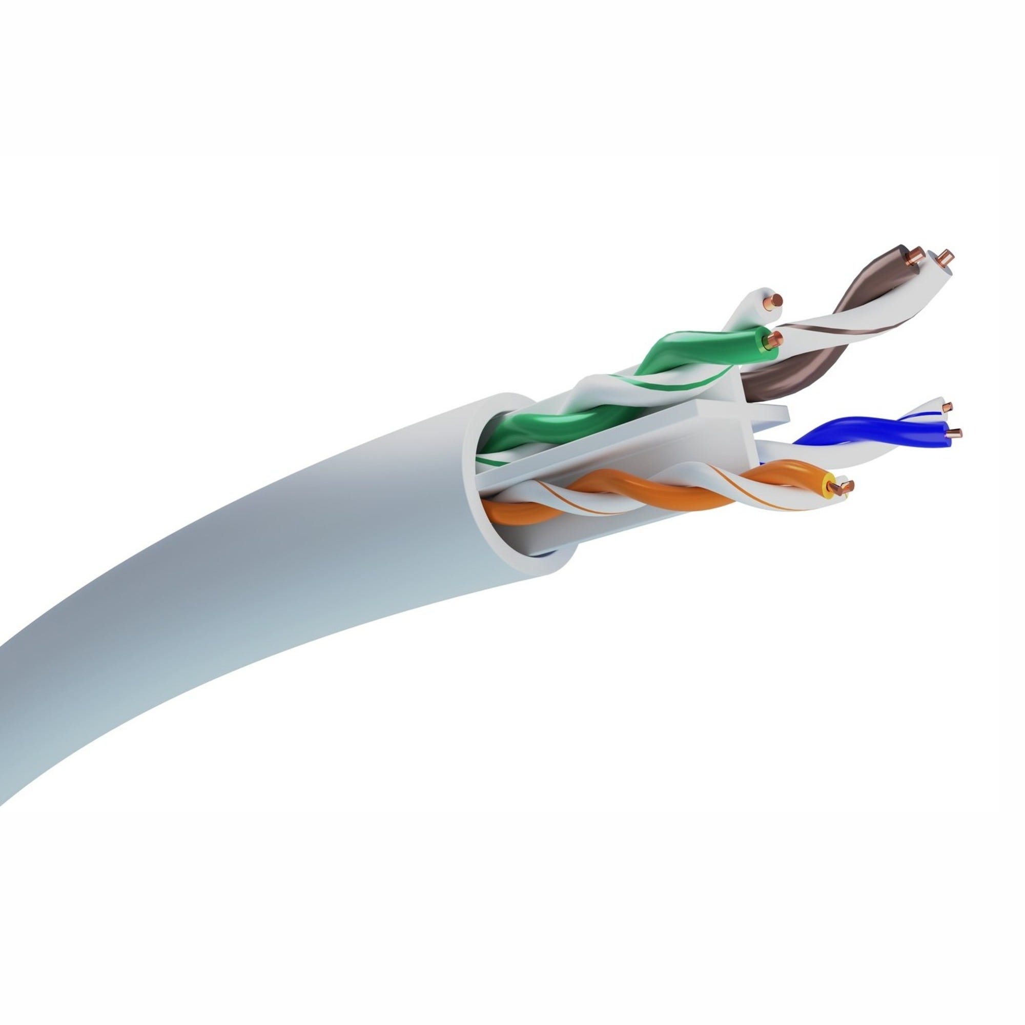 Kat:6 Kabel komputerowy U/UTP KAT 6 1GB 250 MHz 25m - Bricoman.pl