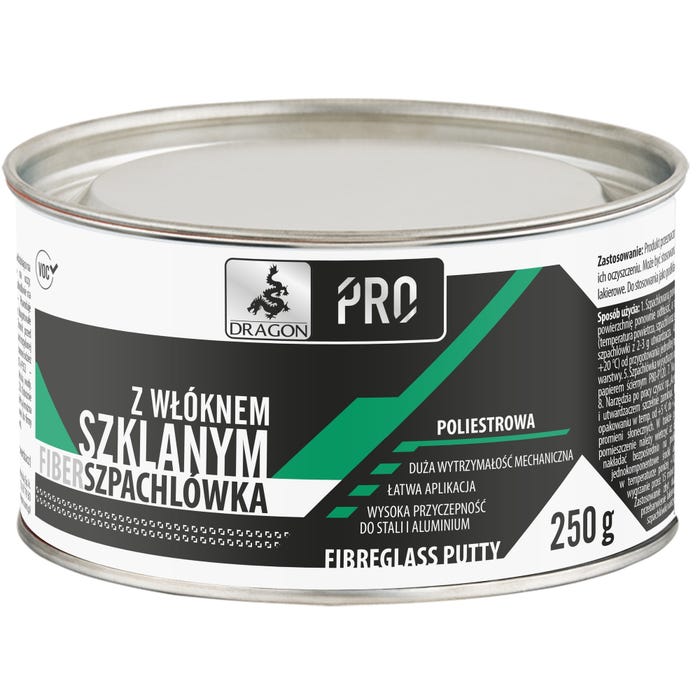 Szpachlówka z włóknem szklanym Dragon Pro 250g