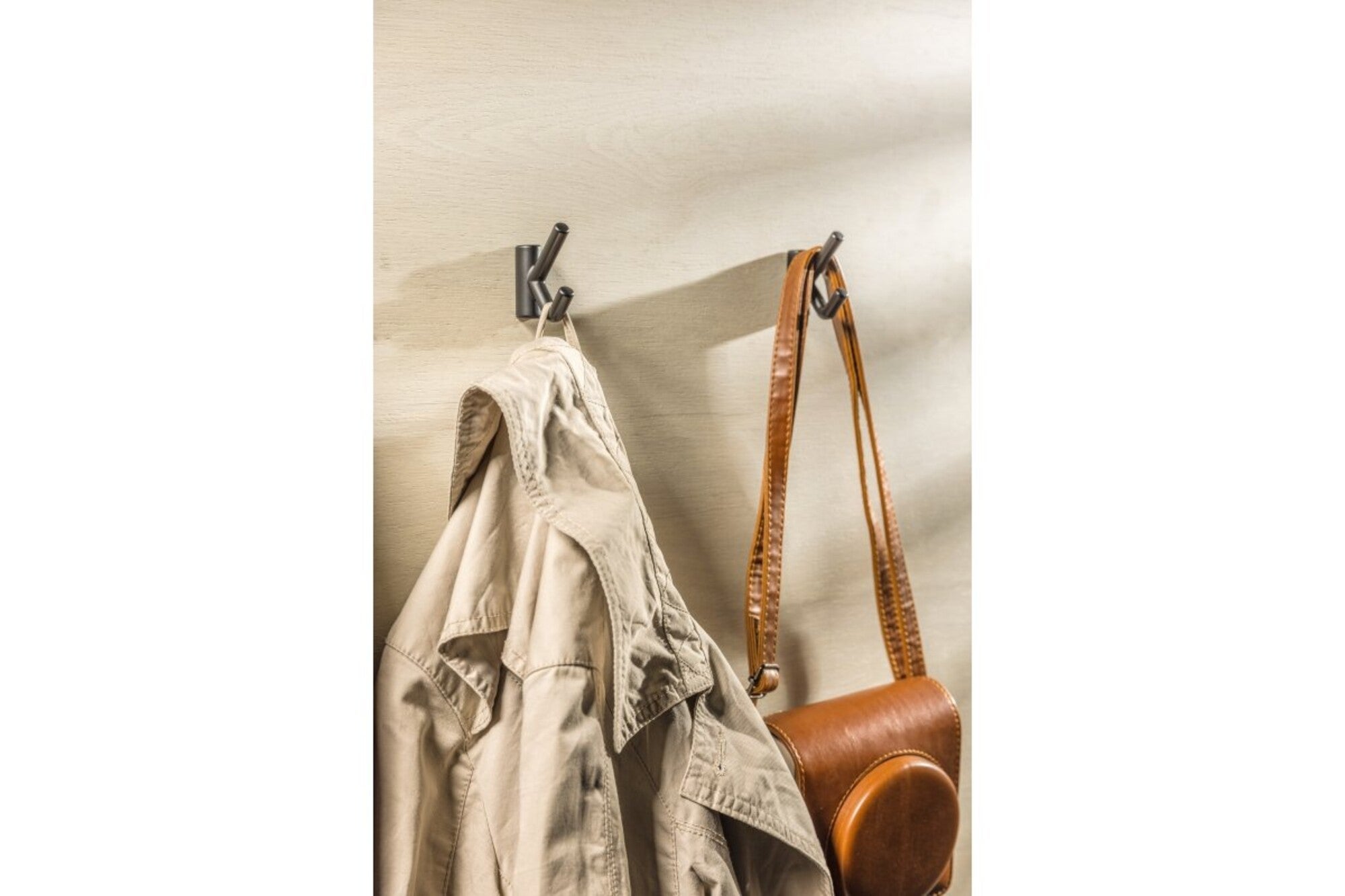 Wieszak podwójny czarny mat  3