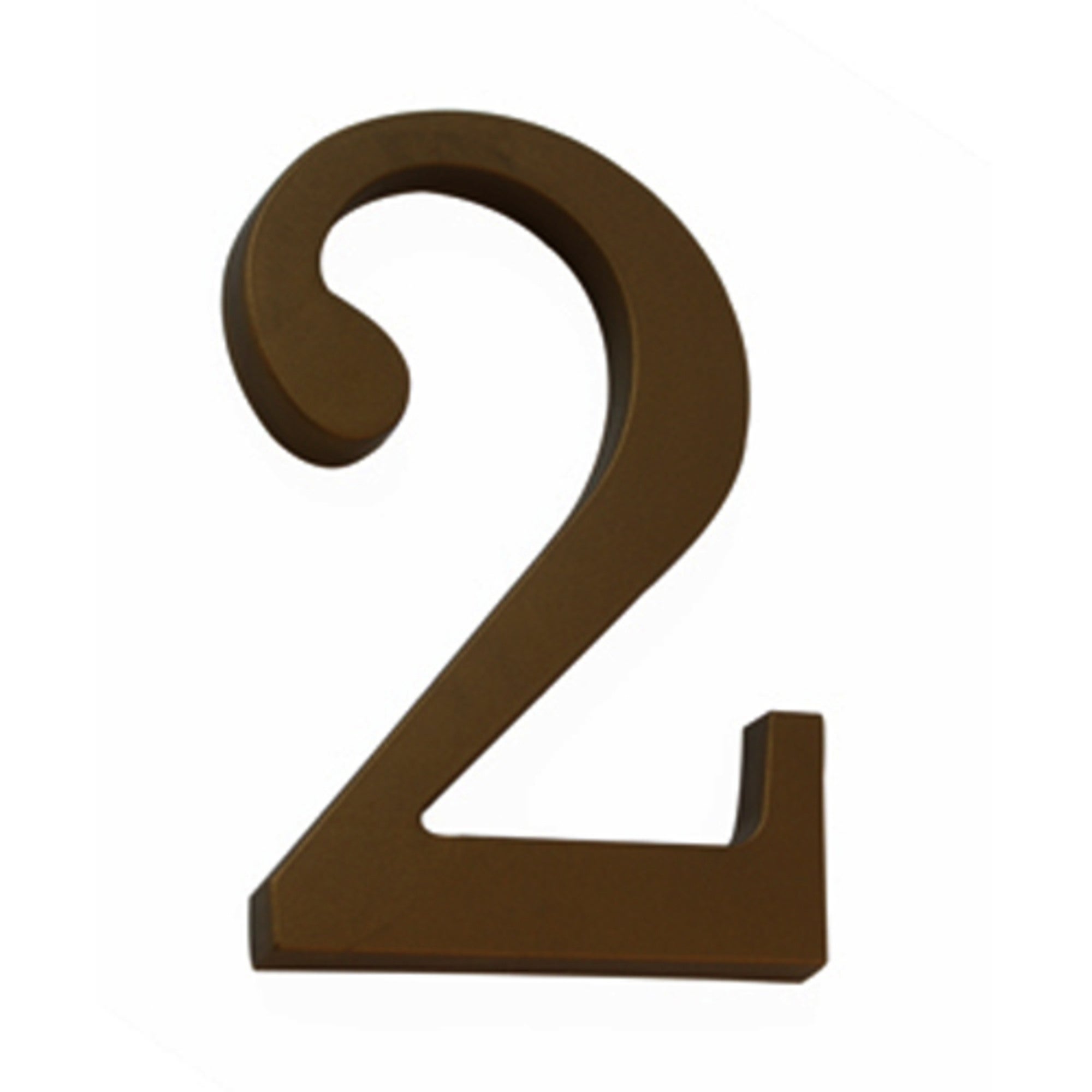 Cyfra 2 przybijana brąz 180 mm