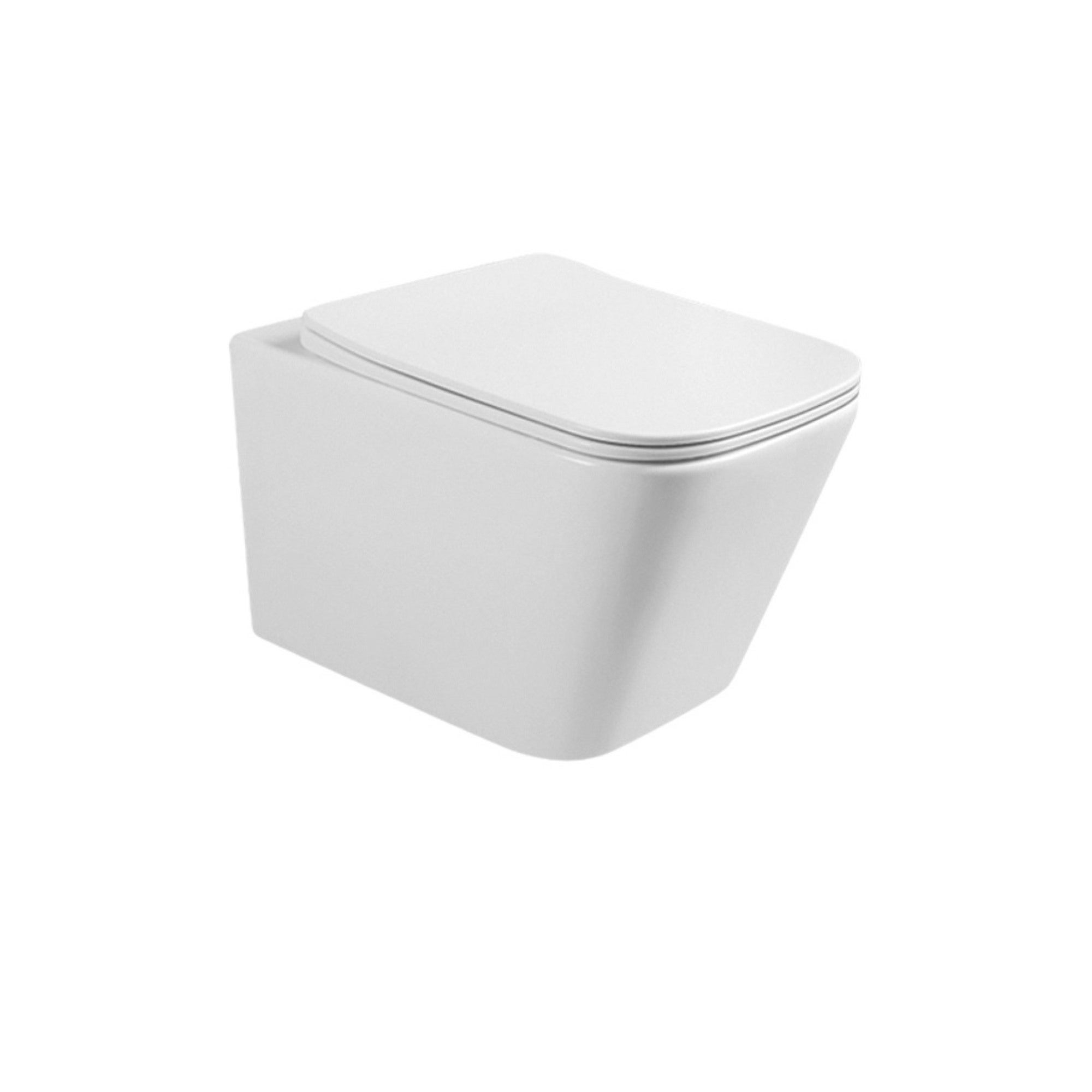 Miska WC kwadratowa wirowa Veron z deską wolnoopadającą