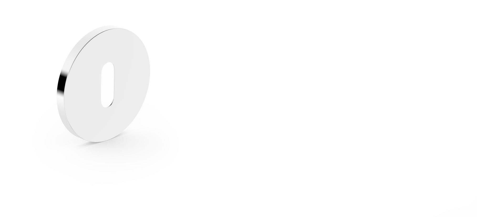 Rozeta na klucz Luna Slim chrom szczotkowany