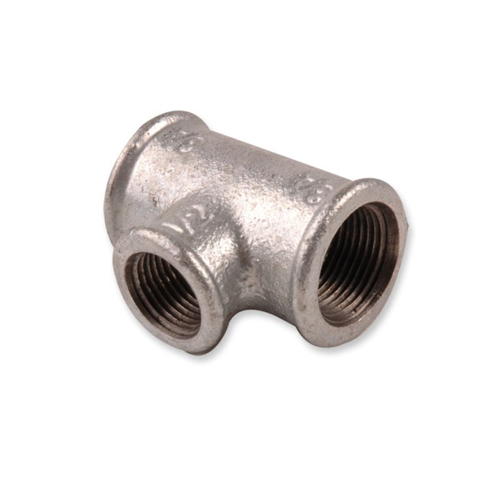 Trójnik redukcyjny żeliwny ocynkowany GW 3/4x1/2"