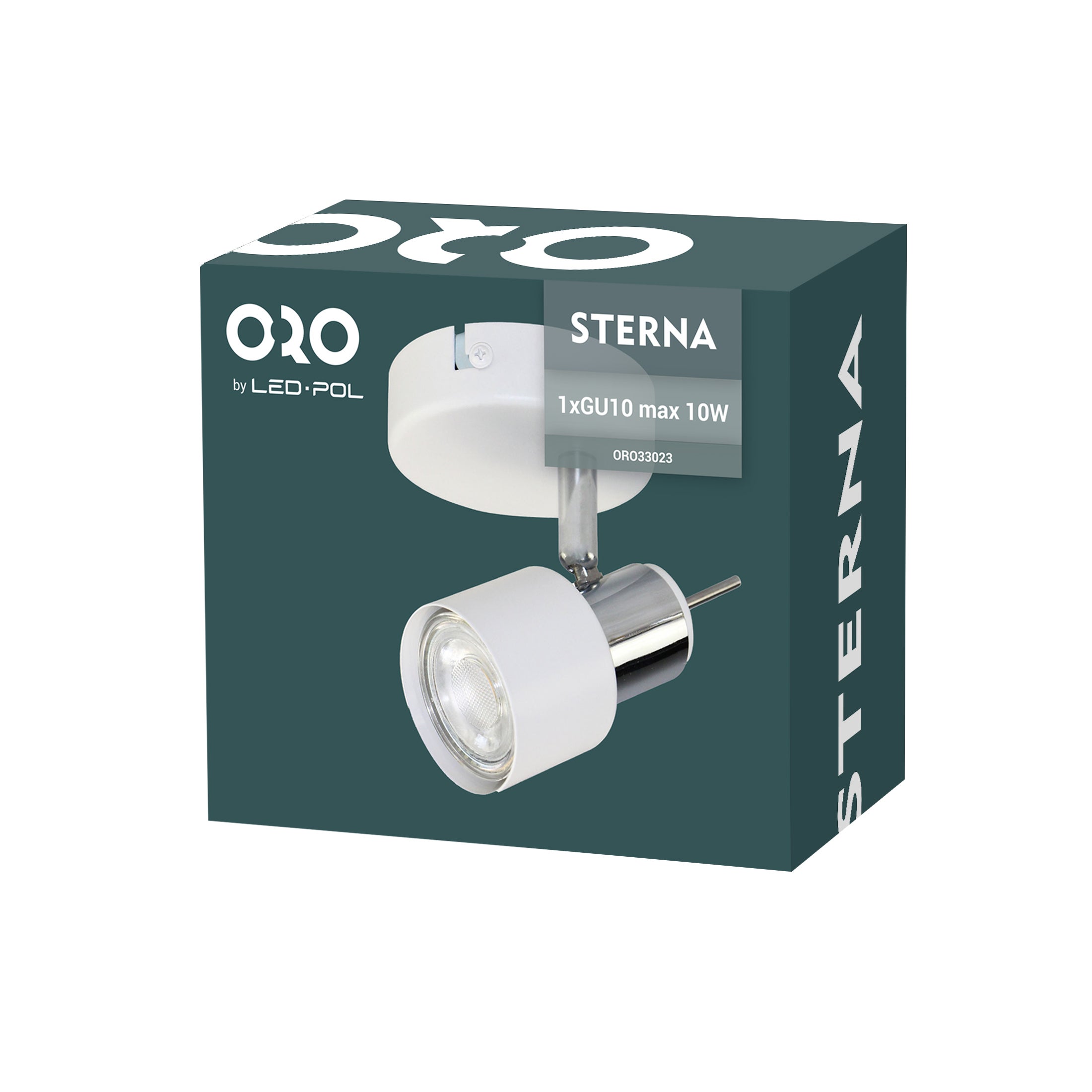 Lampa ścienno-sufitowa STERNA 1xGU10 kolor biały, kinkiet, obrotowy 1