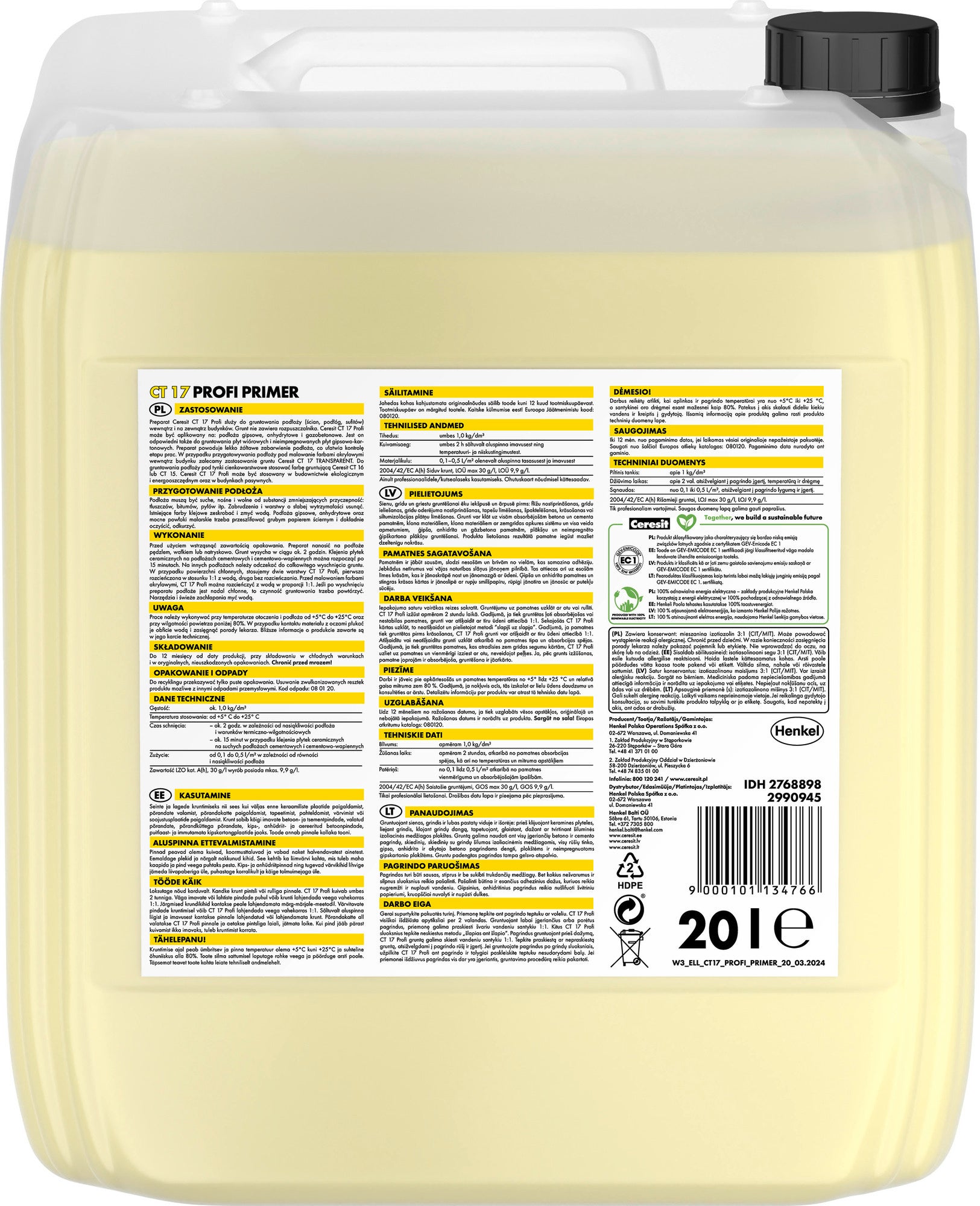 Grunt głęboko penetrujący CT17 20 l 1