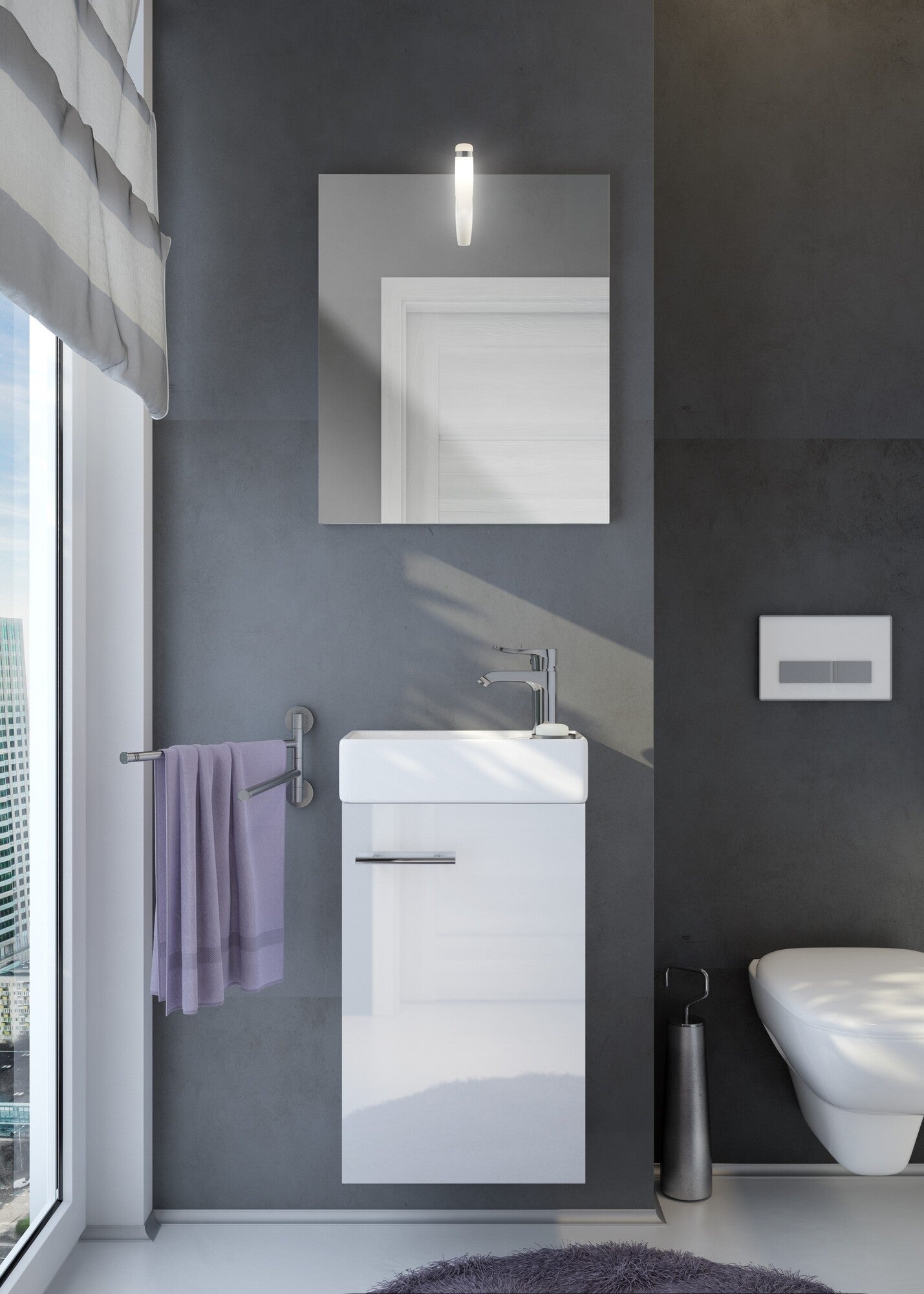 Szafka z umywalką Kim 40 cm 1