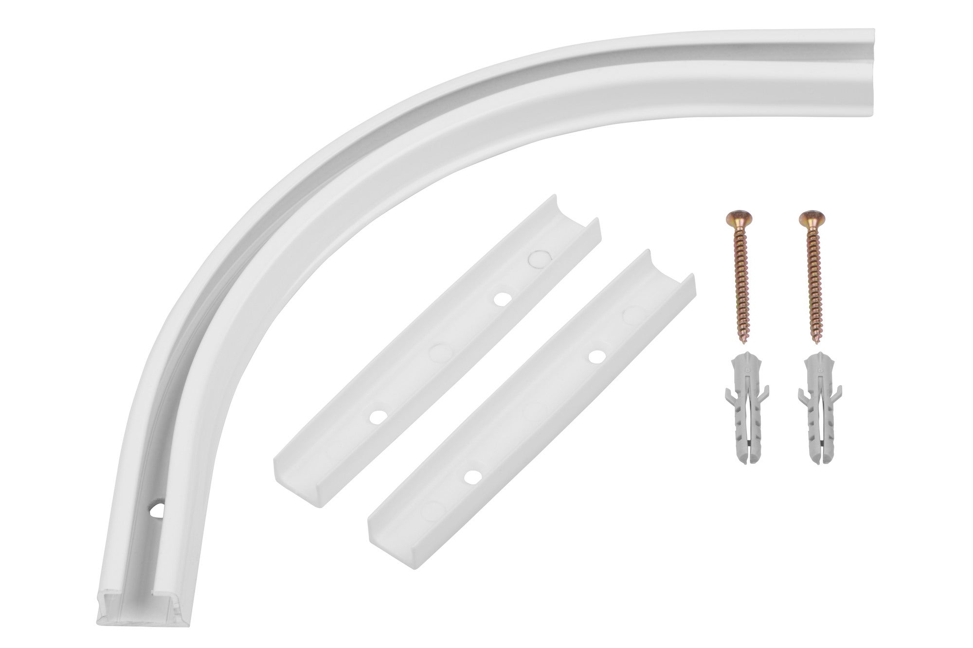 Łuk uniwersalny zewnętrzny/wewnętrzny 90 stopnii biały do szyn sufitowych 2 szt. ALU PRIMELINE 1