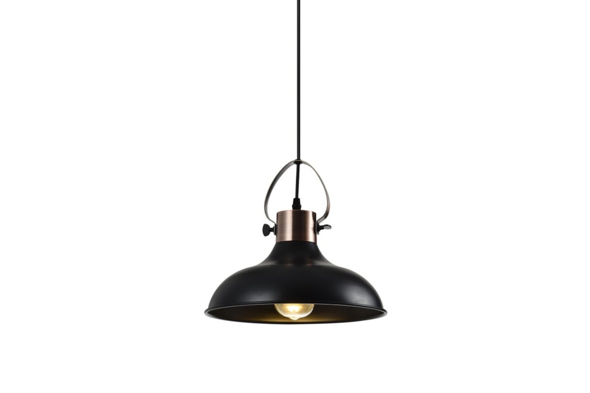Oprawa loftowa Mees 1xE27 średnica 32cm czarna