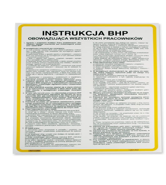 Instrukcja BHP