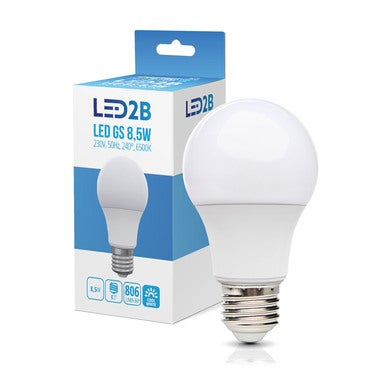 Źródło światła E27 LED 8,5W, 806Lm, równoważnik 60W, 6500K, A60