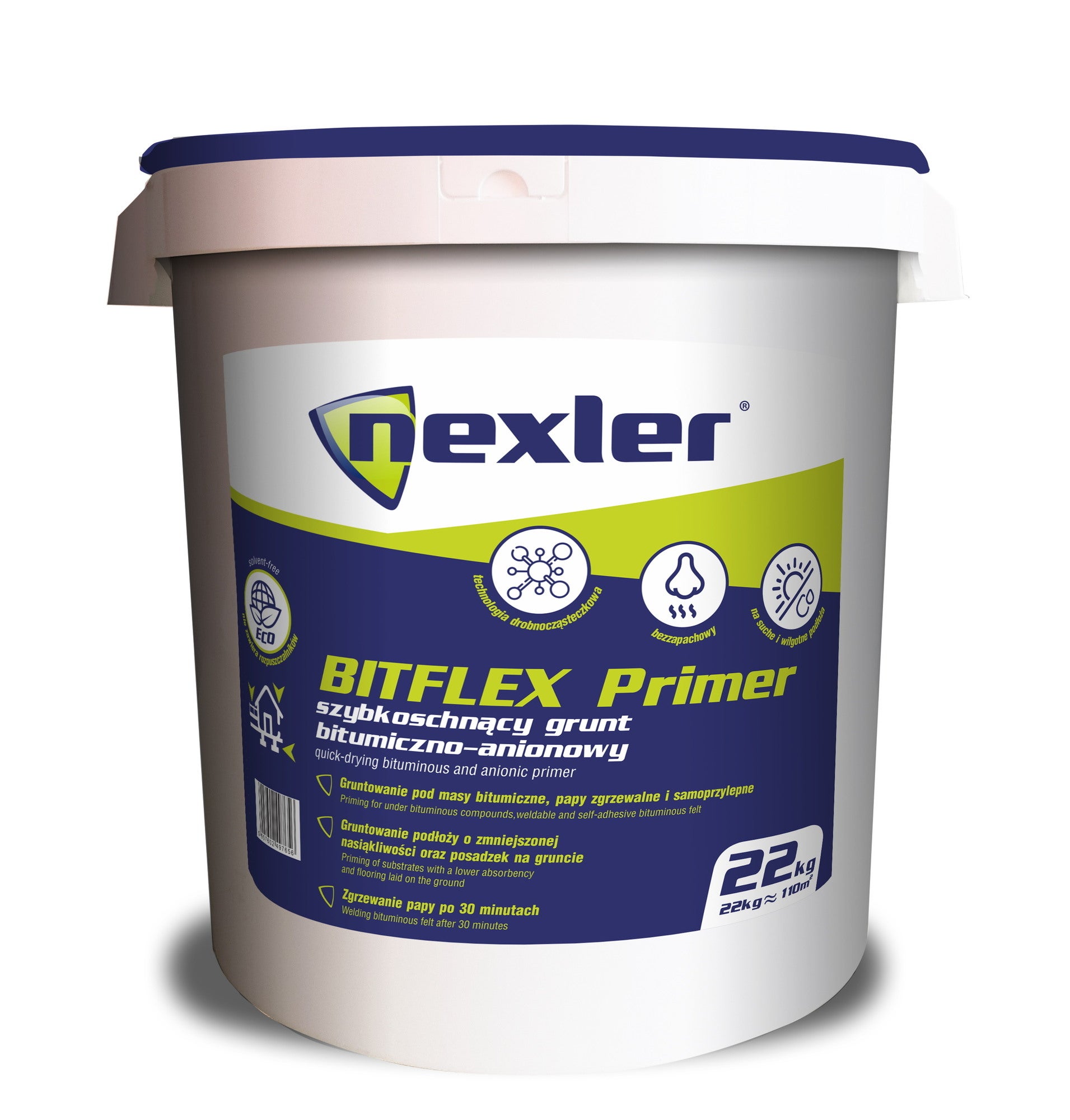 Grunt bitumiczno-anionowy Nexler Bitflex Primer 22 kg, szybkoschnący 0