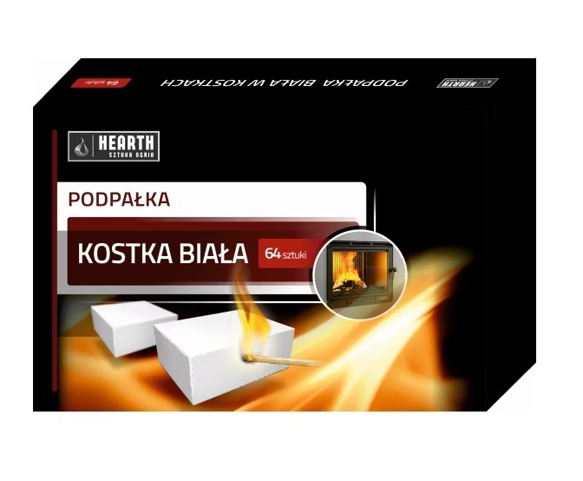 Rozpałka biała 64 kostki