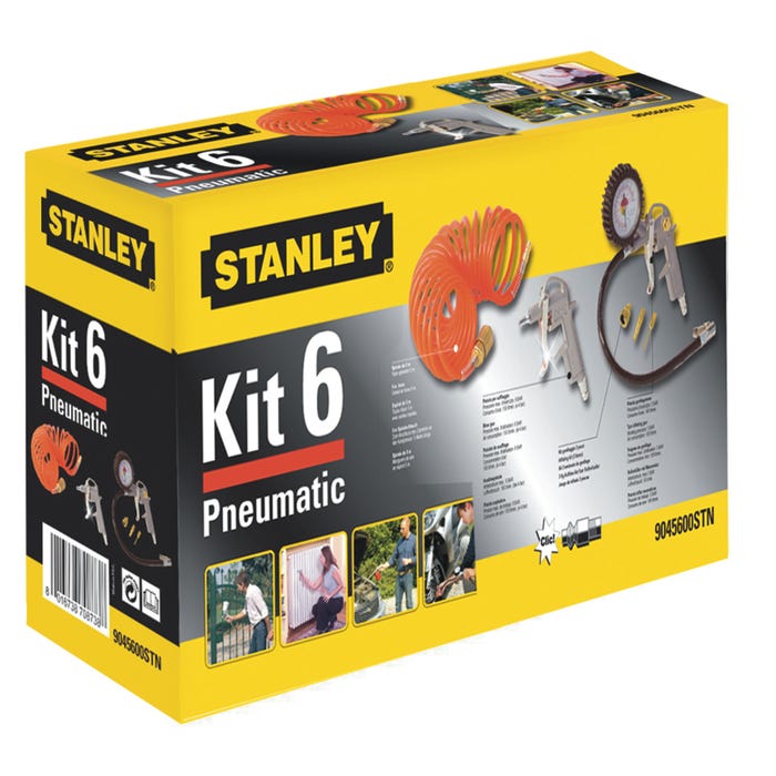 Zestaw akcesoriów pneumatycznych Stanley, 6 szt.