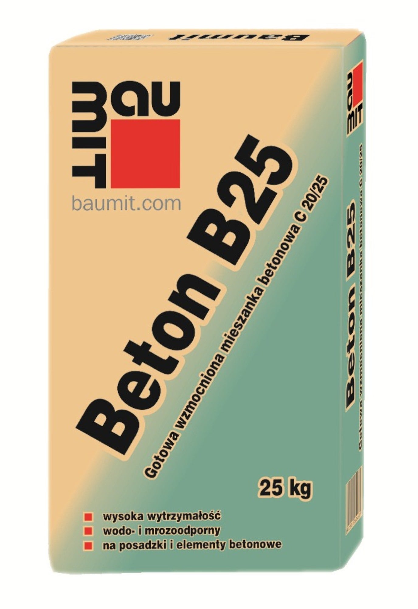 Gotowa sucha mieszanka Beton B-25 Baumit 25 kg, wzmocniona 1