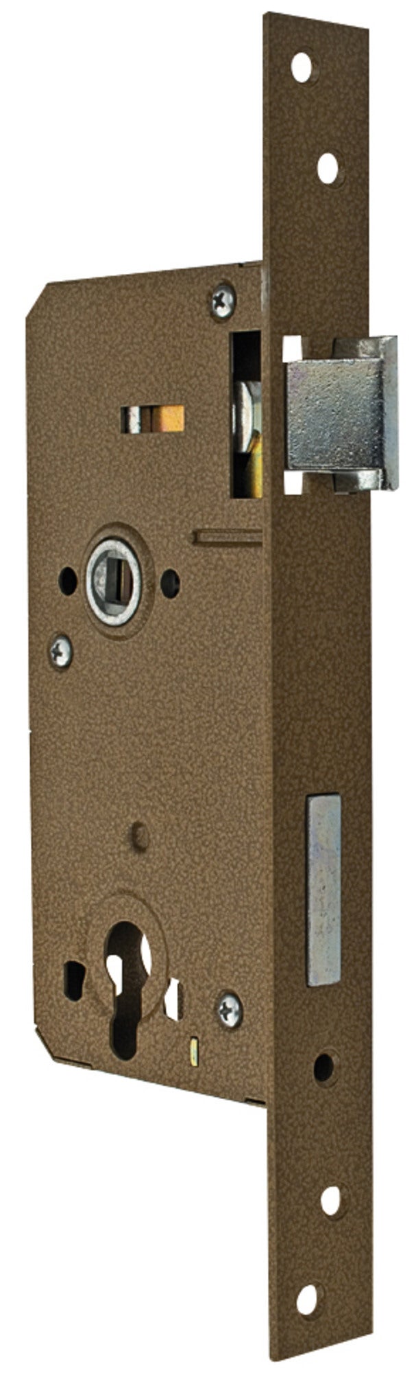 Zamek wpuszczany Jania do bram na wkładkę lewy 90/63 mm 0