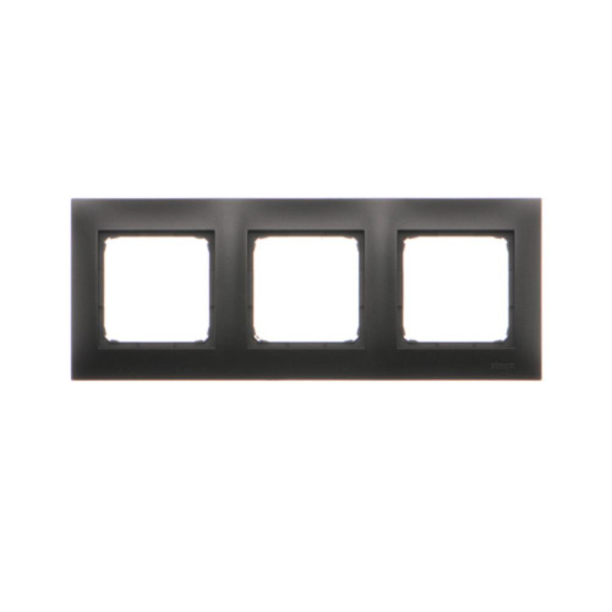 Simon 54 czarny ramka potrójna