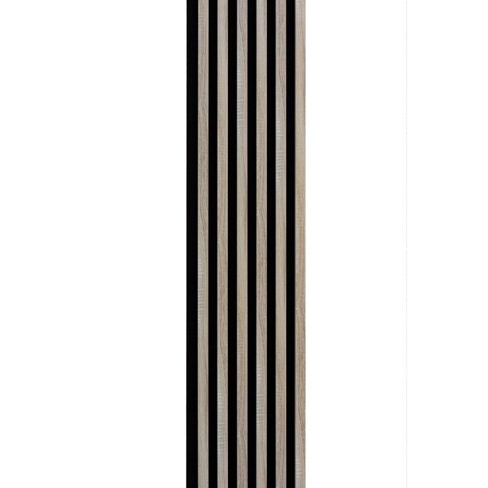 Panel lamelowy na filcowym podkładzie WOODLINE 2700x300 dąb sonoma, tło czarne