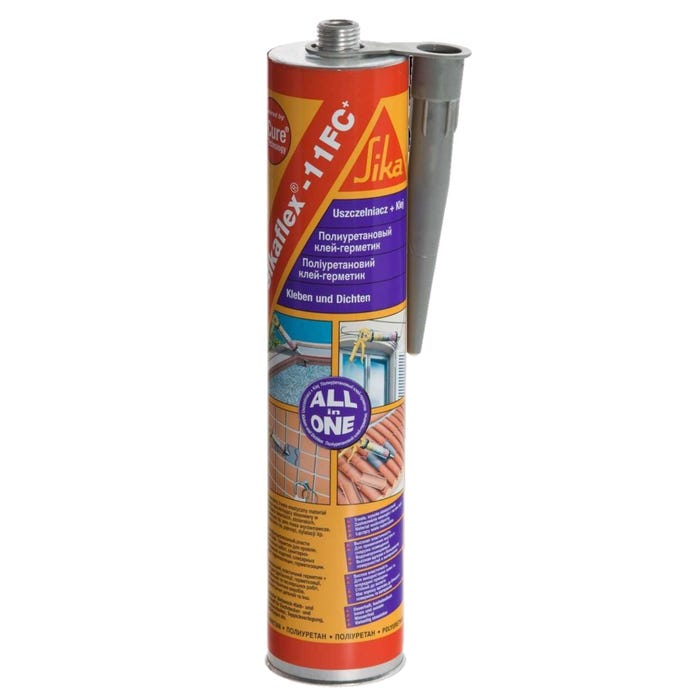 Uniwersalny, elastyczny klej i materiał uszczelniający Sikaflex -11 FC+ 300 ml, szary