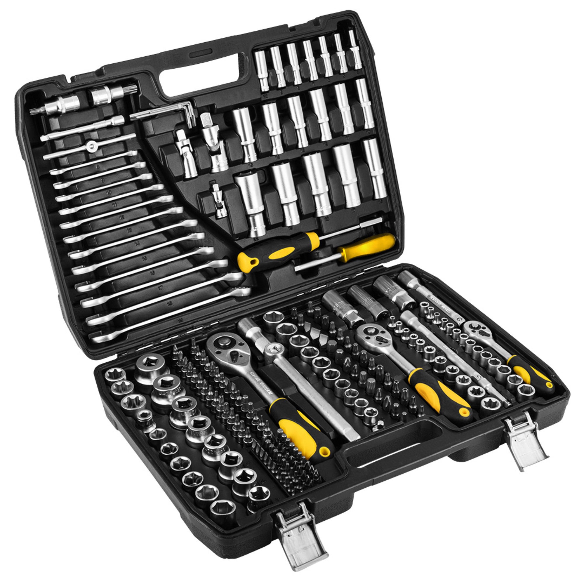 Zestaw kluczy 219 elementów 1/2", 3/8", 1/4" - TOPEX 38D853 2