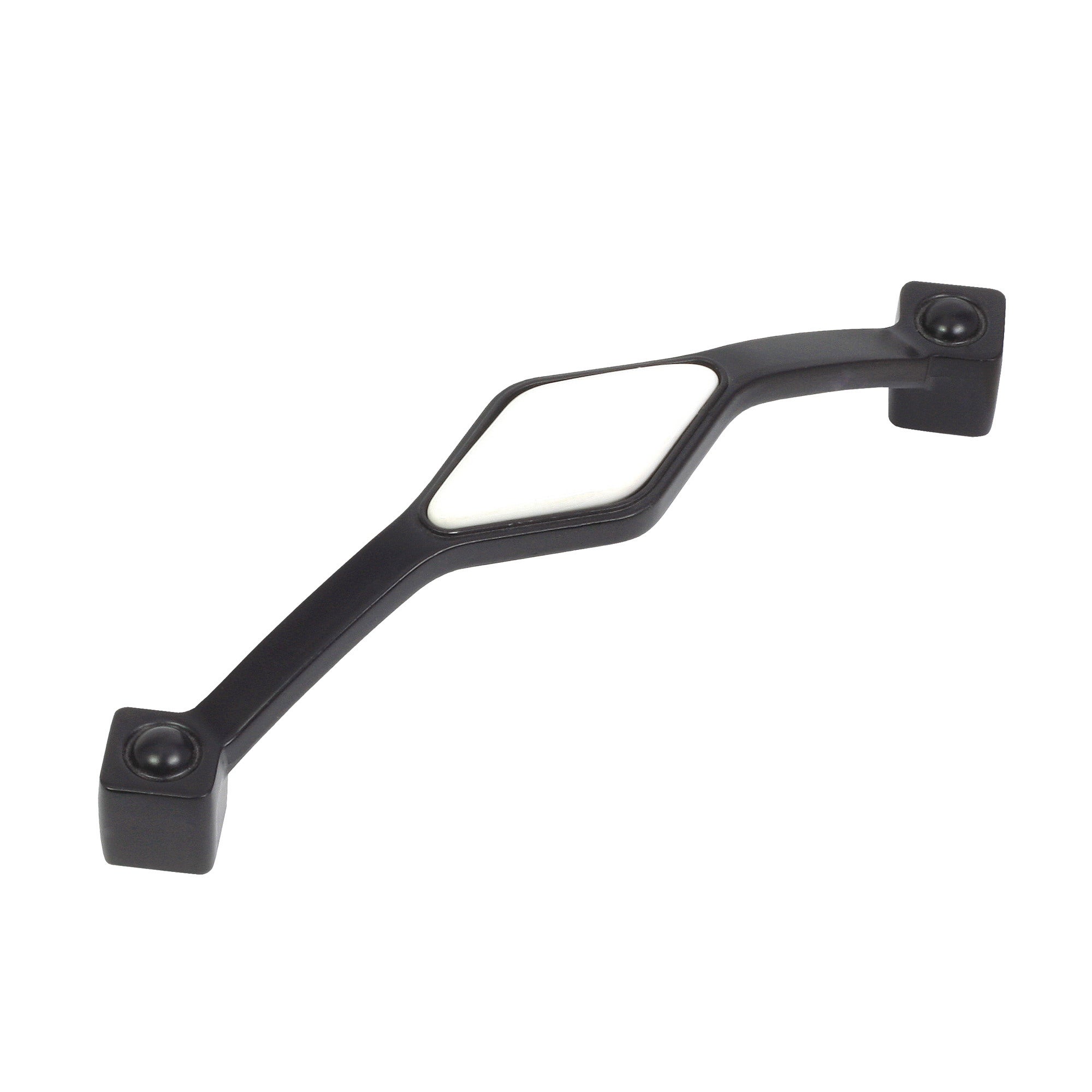 Uchwyt meblowy 128 mm czarny/biały  0