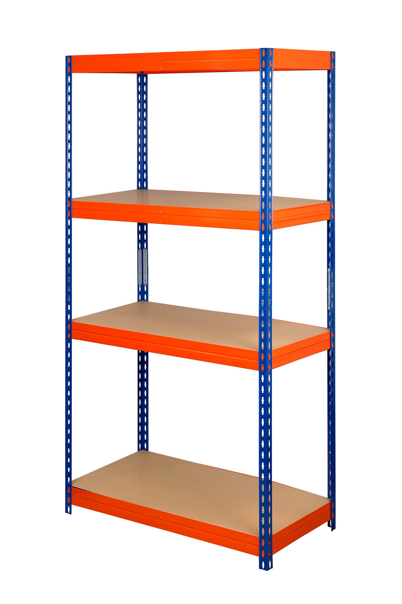 Regał magazynowy Rivet wym. 192x100x50 cm, 4 półki, nośność 300 kg