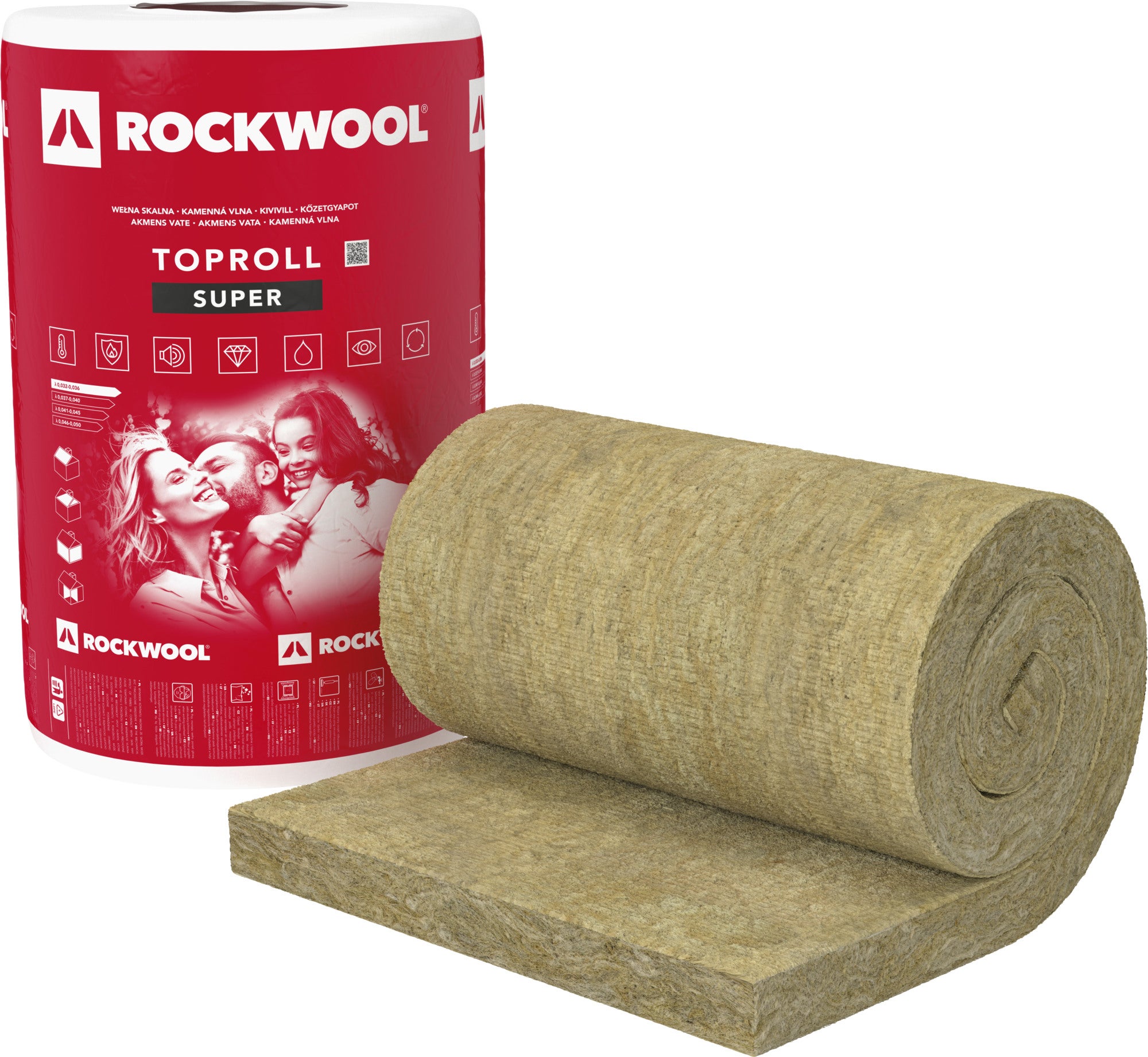 Wełna mineralna Rockwool Toproll Super 15 cm skalna 0,036 W/(mK)3 3,5 m2