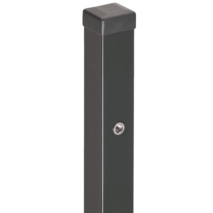 Słupek bramowy 3D antracyt, 200 cm/ 70x70 mm
