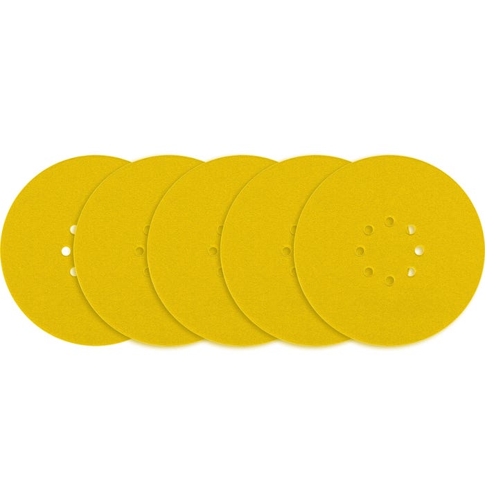 Krążek ścierny 225 mm 8 otworów P120, 5 szt.