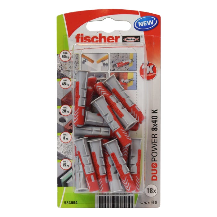 Kołek DUOPOWER 8x40 (18 szt.)