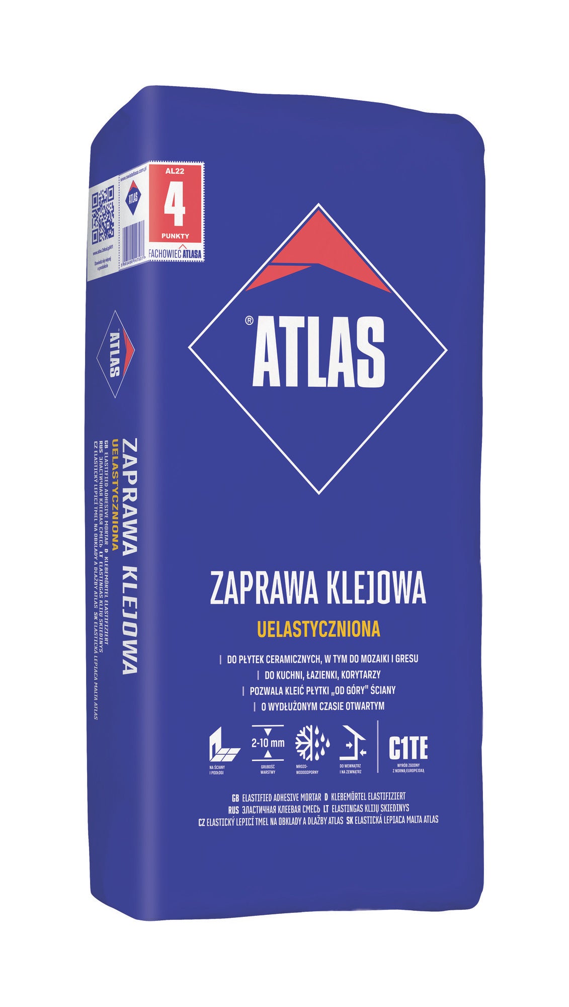 Zaprawa klejowa uelastyczniona Atlas 22.5 kg